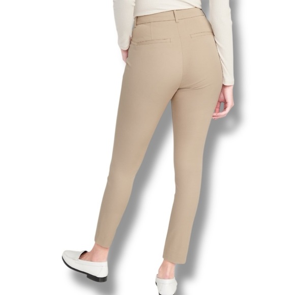 Old Navy Size 12 Mocha Taffy Pixie High-Waisted Secret Smooth Pockets Pants - Picture 4 of 8